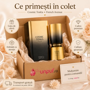 Parfum Arăbesc Cosmic Tonka Eau de Parfum 100 ml, Apă de Parfum Unisex, Damă și Bărbat, French Avenue, Inspirat Arabia La Maison Orientale, Aromă Oriental Tonka Vanilată cu Bergamotă, Migdală, Scorțișoară, Cacao, Lavandă, Tutun Dulce, Tonka, Ambră, Mosc ș - Img 3