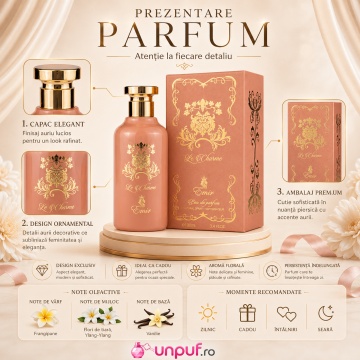 Parfum Arăbesc Damă La Charme Emir 100 ml, Apă de Parfum, Aromă Floral Fructat Dulce, Inspirat A Chant For The Nymph Gucci - Img 3