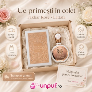 Parfum Arăbesc Fakhar Rose Gold For Women Lattafa Pride 100 ml, Apă de Parfum Damă, aromă florală, fructată și elegantă - Img 5
