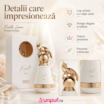 Parfum Arăbesc Fierte Luna French Avenue 80 ml, Apă de Parfum Unisex, Damă și Bărbat, Inspirat Naxos Xerjoff, Aromă Aromatic Orientală Dulce și Elegantă cu Miere, Vanilie, Lavandă, Tutun, Citrice, Scorțișoară, Flori Albe, Lemn de Cedru, Ambră și Mosc - Img 5