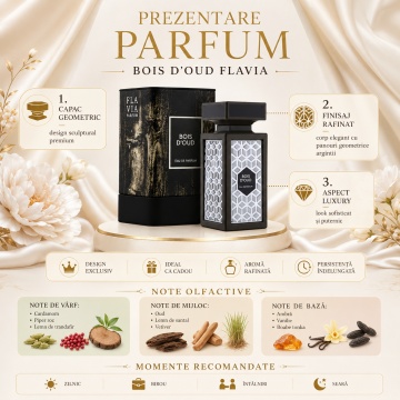 Parfum Arăbesc Flavia Bois D'Oud 90 ml, Bărbat, edp - Img 3
