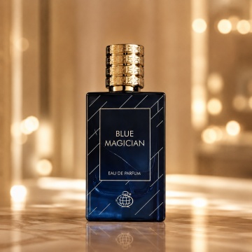 Parfum Arăbesc Fragrance World Blue Magician 100 ml, Apă de Parfum Unisex, Damă și Bărbat, Aromă Acvatic Proaspătă cu Note Marine, Bergamotă, Grepfrut, Lavandă, Note Ozonice, Salvie, Cedru, Ambroxan și Mosc - Img 2