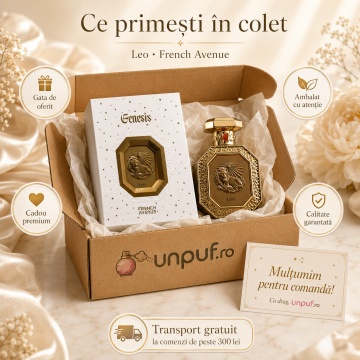 Parfum Arăbesc Genesis Leo French Avenue 90 ml, Apă de Parfum Unisex, Damă și Bărbat, Inspirat Bleecker Street, Aromă Aromatic Orientală Pudrat Lemnoasă cu Citrice, Condimente, Note Proaspete, Flori Albe, Lavandă, Iris, Vanilie, Lemn de Cedru, Ambră și Mo - Img 4