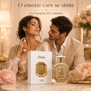 Parfum Arăbesc Genesis Sagittarius French Avenue 90 ml, Apă de Parfum Unisex, Damă și Bărbat, Inspirat Comete Chanel, Aromă Aromatic Orientală Pudrat Florală cu Iris, Mosc, Vanilie, Violetă, Migdale, Acorduri Pământii, Citrice, Condimente, Flori Albe, Lav - Img 5