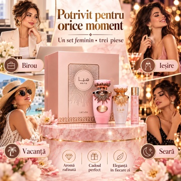Parfum Arăbesc Gift Set Haya 100Ml + 12 Ml Hairmist - Img 6