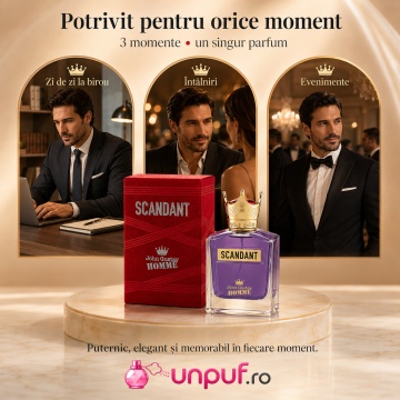 Parfum Arăbesc John Gustav Homme Scandant Eau de Parfum 100 ml, Bărbat, Aromă Oriental Lemnos Gourmand cu Mandarină, Piper, Salvie, Tonka, Caramel, Lavandă, Ambră, Lemn Cald și Vetiver - Img 6
