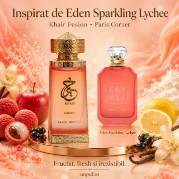 Parfum Arăbesc Khair Fusion Concentrated Oil Paris Corner 25 ml, Esență Ulei Parfum Unisex Damă și Bărbat, Aromă Fructat Tropicală, Litchi, Măr, Coacăze Negre, Fructe Exotice, Iasomie, Tuberoză, Mosc și Vanilie, Inspirată de Sparkling Lychee Kayali - Img 8