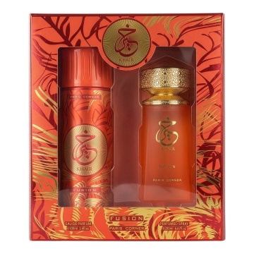 Parfum Arăbesc Khair Fusion Eau de Parfum 100 ml + Deodorant Spray 200 ml, Paris Corner, Apă de Parfum , Unisex, Damă, Bărbat
