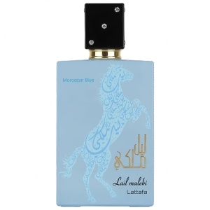 Parfum Arăbesc Lail Maleki Moroccan Blue Lattafa 100 ml, Apă de Parfum Bărbat, Aromă Lemnos Aromatică cu Bergamotă, Citrice, Ambră, Mosc, Note Florale, Oud, Lemn de Santal și Paciuli - Img 11