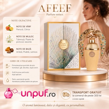 Parfum Arăbesc Lattafa Afeef 100 ml, Apă de Parfum Unisex, Aromă Lemnos Florală cu Bergamotă, Piersică, Piper Roz, Iasomie, Tuberoză, Ambră și Pralină - Img 9