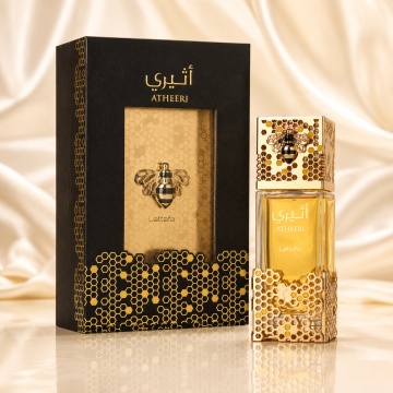 Parfum Arăbesc Lattafa Atheeri 100 ml, Apă de Parfum Damă, Aromă Florală Vanilată cu Orhidee, Iasomie și Floarea Pasiunii