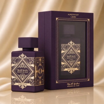 Parfum Arabesc Lattafa Bade'e Al Oud Amethyst, Eau de Parfum 100 ml, Unisex Damă Bărbat, Floral Oriental cu Oud, Trandafir și Ambră