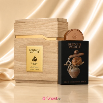 Parfum Arăbesc Lattafa Brioche Vanille 100 ml, Apă de Parfum Unisex, Aromă Gurmandă cu Vanilie, Brioșă și Pralină