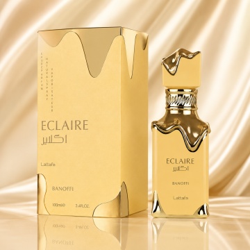 Parfum Arabesc Lattafa Eclaire Banoffi EDP 100 ml Unisex, Damă și Bărbat, Aromă Gurmandă cu Banană, Caramel, Vanilie și Mosc