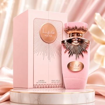 Parfum Arăbesc Lattafa Haya 100 ml, Apă de Parfum Damă, Aromă Floral Fructată cu Căpșună, Șampanie, Gardenie și Vanilie