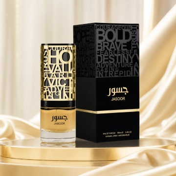 Parfum Arăbesc Lattafa Jasoor 100 ml, Apă de Parfum Bărbat, Aromă Oriental Aromatică cu Bergamotă, Cardamom, Măr, Tutun și Tonka