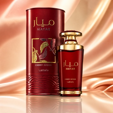 Parfum Arabesc Lattafa Mayar Cherry Intense EDP 100 ml Damă, Aromă Dulce Intensă cu Cireșe, Căpșuni, Cacao, Vanilie