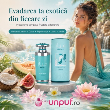 Parfum Arabesc Lattafa Mayar Natural Intense EDP 100 ml, Damă, Proaspăt Acvatic și Floral Fructat - Img 3