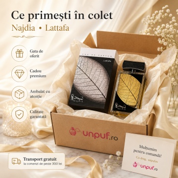 Parfum Arăbesc Lattafa Najdia 100 ml, Apă de Parfum Damă, Aromă Fresh Citrică cu Apă, Lămâie, Măr, Scorțișoară, Lavandă și Mosc - Img 4