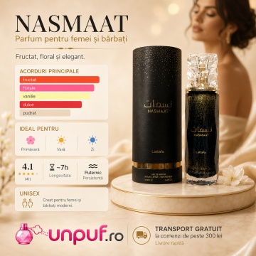 Parfum Arăbesc Lattafa Nasmaat 100 ml, Apă de Parfum Unisex, Aromă Fructată Florală cu Caise, Coacăze Negre, Ananas, Vanilie și Santal - Img 8