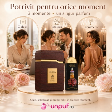 Parfum Arăbesc Lattafa Pride Artisan Ethnique 100 ml, Apă de Parfum Damă, Aromă Gurmandă cu Scorțișoară, Rom, Zahăr, Vanilie, Caramel, Boabe de Tonka și Note Lemnoase - Img 6