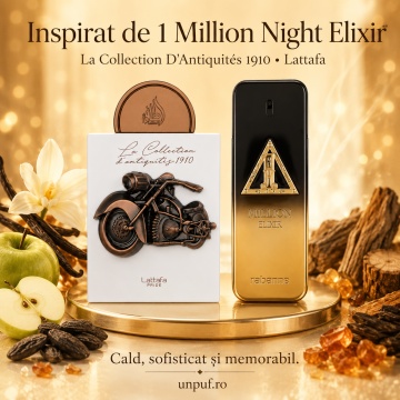 Parfum Arăbesc Lattafa Pride La Collection 1910 Bike 100 ml, Apă de Parfum Damă, Aromă Caldă Elegantă cu Măr, Davana, Trandafir, Cedru, Vanilie și Boabe de Tonka - Img 8