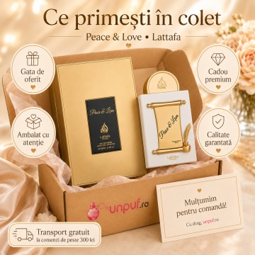 Parfum Arăbesc Lattafa Pride Peace & Love 100 ml, Apă de Parfum Damă, Aromă Elegantă Catifelată cu Bergamotă, Coacăze Negre, Migdală, Heliotrop, Vanilie și Lemn de Santal - Img 4
