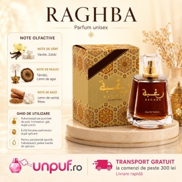 Parfum Arăbesc Lattafa Raghba 100 ml, Apă de Parfum Damă, Aromă Oriental Vanilată cu Vanilie, Zahăr, Tămâie, Lemn de Agar, Lemn de Santal și Mosc - Img 9