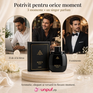Parfum Arăbesc Lattafa Royce Black 100 ml, Apă de Parfum Bărbat, Aromă Orientală Aromatică cu Note Fructate, Piper, Portocală, Scorțișoară, Ambră și Tonka - Img 6