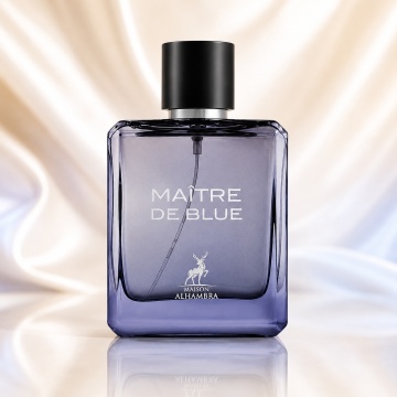 Parfum Arăbesc Maitre De Blue Maison Alhambra EDP 100 ml Bărbați, Inspirat Bleu De Chanel, Aromă Lemnos Aromatică cu Grepfrut, Lămâie, Mentă, Piper Roz, Ghimbir, Iasomie, Nucșoară, Paciuli, Cedru, Tămâie, Vetiver și Mosc - Img 2