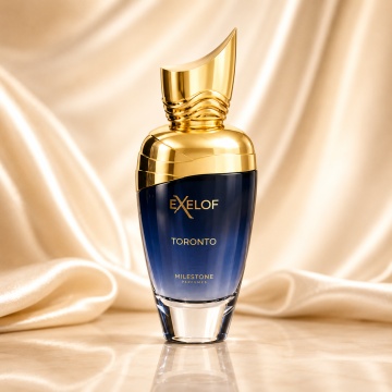 Parfum Arăbesc Milestone Exelof Toronto EDP 85 ml Unisex, Inspirat Torino21, Aromă Aromatic Orientală cu Bergamotă, Grapefruit, Trandafir, Piper Roz, Cedru, Lemn de Guaiac și Paciuli - Img 2