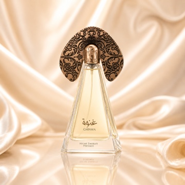 Parfum Arăbesc Niche Emarati Ghinwa Lattafa EDP 100 ml Unisex, Inspirat Baccarat Rouge 540, Aromă Orientală cu Fructe, Chihlimbar Cenușiu, Lemn, Mușchi de Stejar, Iasomie și Lemn de Cedru - Img 2