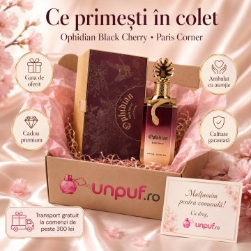 Parfum Arăbesc Ophidian Black Cherry Paris Corner 100 ml, Apă de Parfum Unisex, Damă și Bărbat, Aromă Fructat Gurmandă, Inspirat Lost Cherry - Img 4