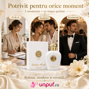 Parfum Arăbesc Opulent Musk Lattafa 100 ml, Apă de Parfum Unisex pentru Damă și Bărbat, aromă florală cu mosc alb, șofran și ambră - Img 6