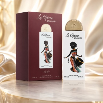 Parfum Arăbesc Original Unisex La African Drummer Lattafa Pride 100 ml, Apă de Parfum, Inspirat de The Only One, Aromă Oriental Aromatică cu Bergamotă, Nucă de Cocos, Iasomie, Floare de Portocal, Ylang Ylang, Ambroxan, Mosc și Vanilie