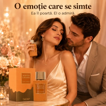 Parfum Arăbesc Paris Corner Molten Caramel 100 ml, Apă de Parfum Unisex, Damă și Bărbat, Aromă Gurmand Dulce, Inspirat Sweet Tooth Caramel Dream - Img 5