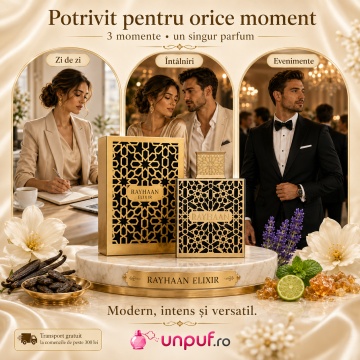 Parfum Arăbesc Rayhaan Elixir EDP 100 ml Unisex, damă și bărbat, Aromă Vanilată, Ambrată și Aromatică - Img 8