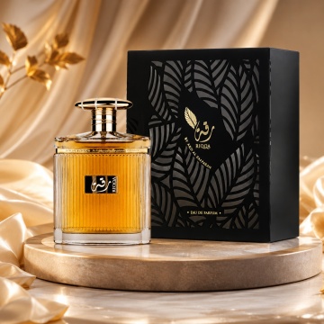Parfum Arăbesc Riqqa Ard Al Zaafaran 100 ml, Apă de Parfum Unisex Damă și Bărbat, Aromă Dulce, Vanilată și Condimentată Inspirată de Angels’ Share