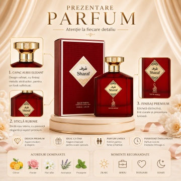 Parfum Arăbesc Risala Series Sharaf 100 ml, Unisex, Damă, Bărbat, edp - Img 3