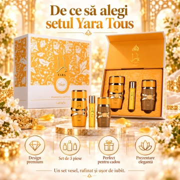 Parfum Arăbesc Set Cadou Yara Tous Lattafa 3Pcs - Img 4