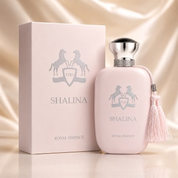 Parfum Arăbesc Shalina Royal Essence Eau de Parfum 100 ml, Damă, Aromă Floral Orientală cu Trandafir, Litchi, Bergamotă, Rubarbă, Crin, Bujor, Mosc, Cașmir, Tămâie și Vanilie