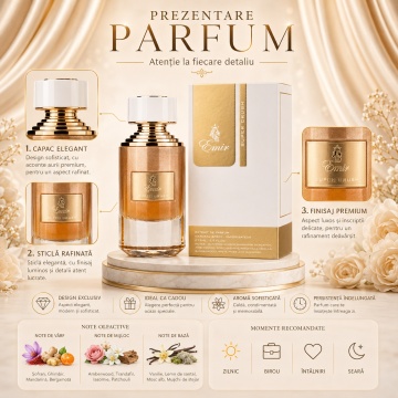 Parfum Arăbesc Super Crush Emir Paris Corner 75 ml, Apă de Parfum Unisex, Damă și Bărbat, Aromă Oriental Lemnoasă, Inspirat Instant Crush - Img 3