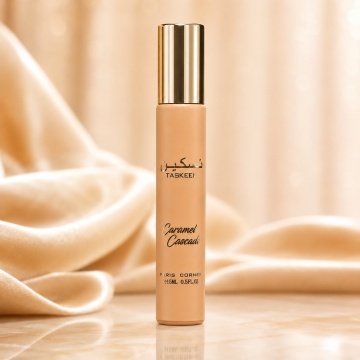 Parfum Arăbesc Taskeen Caramel Cascade Paris Corner 15 ml, Apă de Parfum Unisex, Damă, Bărbat, Aromă Gurmandă cu Caramel, Lapte, Miere, Tonka și Vanilie, Inspirat Bianco Latte - Img 2