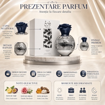 Parfum Arăbesc Thouq Lattafa Pride EDP 80 ml Unisex, Inspirat Delina, Aromă Florală Fructată Gurmandă cu Bergamotă, Lici, Trandafir, Tămâie, Ambră și Vetiver - Img 3