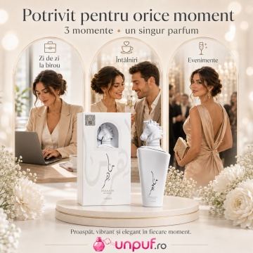 Parfum Arabesc Unisex Maahir Honor Lattafa, Eau de Parfum 100 ml, Damă și Bărbat, Aromatic Fresh Citrice, Lămâie, Mentă - Img 6