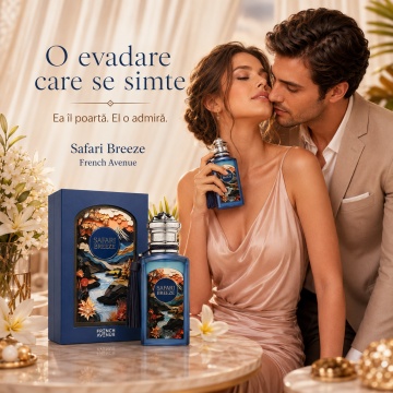 Parfum Arăbesc Unisex Safari Breeze French Avenue 100 ml, Apă de Parfum, Inspirat de Tales From Zanzibar, Aromă Fresh Verde Aromatic Orientală cu Citrice, Condimente, Flori Albe, Lavandă, Note Calde, Lemn de Cedru, Ambră, Mosc, Cocos și Lichen - Img 5