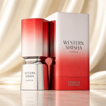 Parfum Arăbesc Unisex Western Shisha French Avenue 100 ml, Apă de Parfum, Inspirat de Smoking Hot, Aromă Dulce Fructată și Ambrată cu Acord de Rom, Vanilie, Note Cald Condimentate, Lemn, Paciuli, Balsamic și Accente Shisha