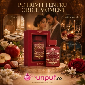 Parfum Bade’E Al Oud Sublime Lattafa 100 ml, Apă de Parfum Unisex, Aromă Floral Fructată Vanilată, Note de Lici, Măr, Trandafir, Iasomie, Prună, Mușchi, Paciuli și Vanilie - Img 8