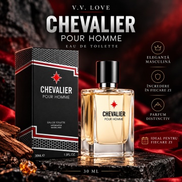 Parfum Barbati V.V.Love Chevalier Pour Homme, Eau de Toilette EDT, 30 ml, Aroma Masculina, Elegant, Spray, Format Compact, pentru Zi si Seara - Img 2