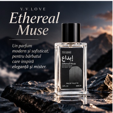 Parfum Barbati V.V.Love Ethereal Muse, Eau de Toilette EDT, 30 ml, Oriental, Masculin, Elegant, Persistent, Spray, Format Compact, pentru Zi si Seara - Img 2